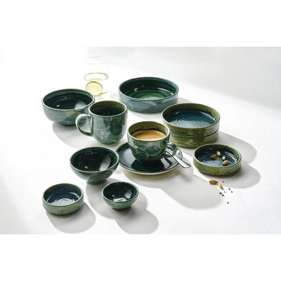 Steelite Aurora Vesuvius Burnt Emerald Bowls 135mm (12 Pack) - Image 2