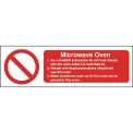 Vogue Microwave Oven Safety Sign - Image 1