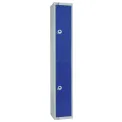 Elite Double Door Electronic Combination Locker Blue - Image 1