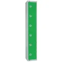 Elite Six Door Manual Combination Locker Locker Green with Sloping Top - Image 1