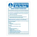 Vogue Prevent Cross Contamination Wash Hands Sign - Image 1