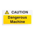 Caution Dangerous Machine Sign - Image 1