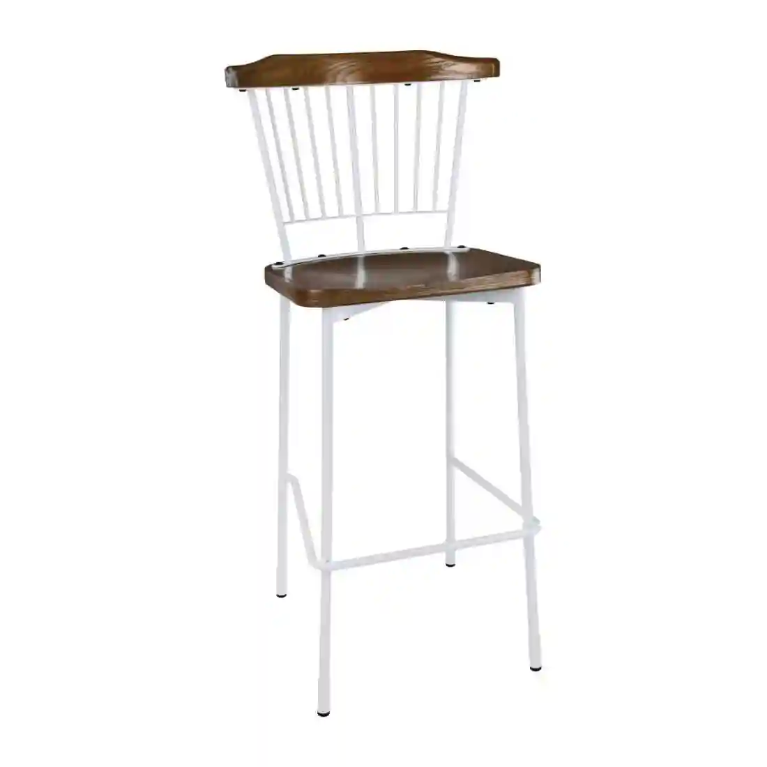 Bolero Scandi High Stools White (Pack of 2) - Image 1