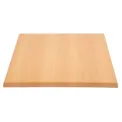 Bolero Pre-drilled Square Tabletop Beech Effect 600mm - Image 2