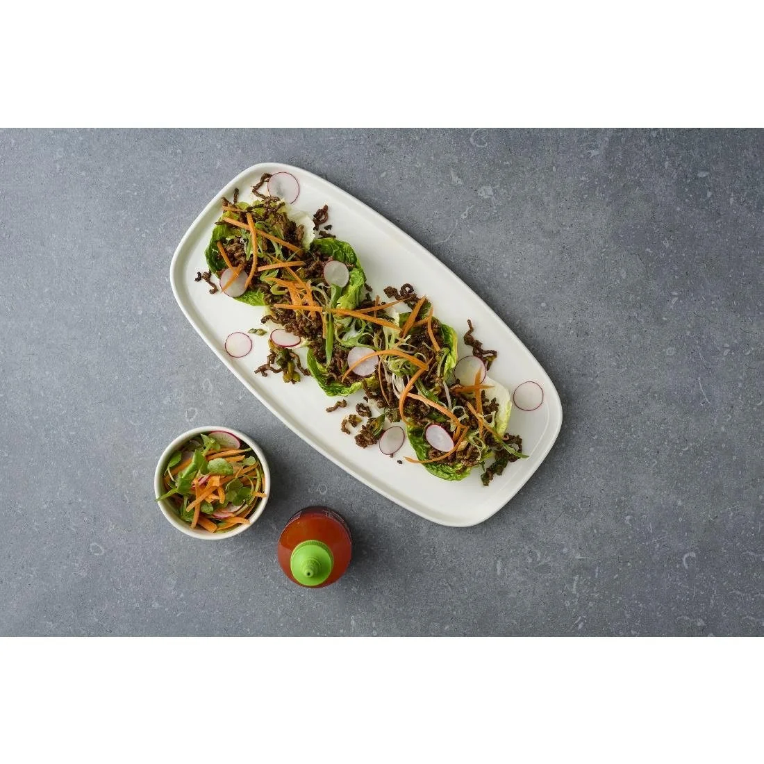 Churchill Chefs' Plates White Walled Oblong Plates 300mm (6 Pack) - Image 2
