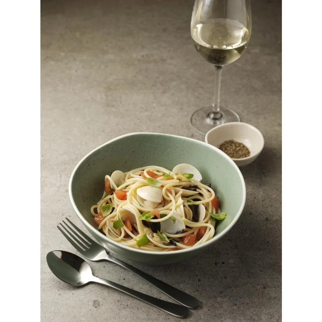 Olympia Chia Deep Bowls Green 210mm (6 Pack) - Image 3