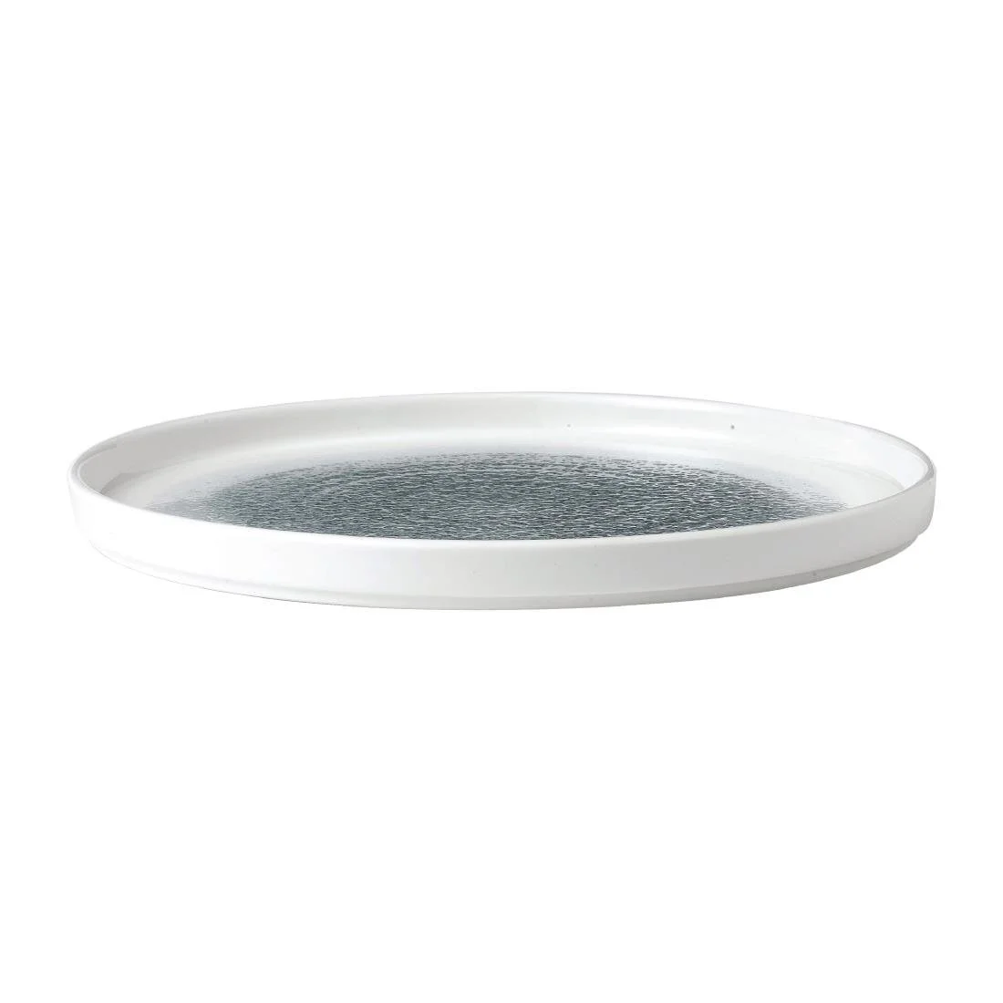 Churchill Raku Walled Plates Topaz Blue 260mm (6 Pack) - Image 2