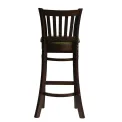 Manhattan Bar Chair in Dark Walnut with Shetland Forest Seat - Image 3