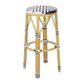 Bolero Parisian Style PE Rattan Bar Stools Black  (2 Pack) - Image 1