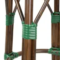 Bolero Parisian Style PE Rattan Bar Stools Green Dot Mix (2 Pack) - Image 3