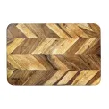 Vogue Chevron Effect Acacia Wood Chopping Board Medium - Image 1