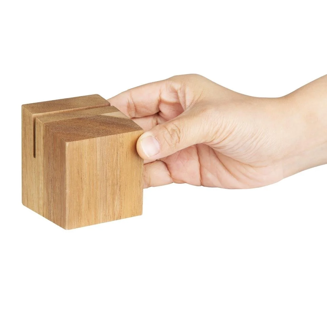 Olympia Wooden Menu Holder and Riser - Image 4