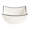 Arcoroc Appetizer Ludico Deep Square Bowls Black Line 90mm (24 Pack) - Image 1