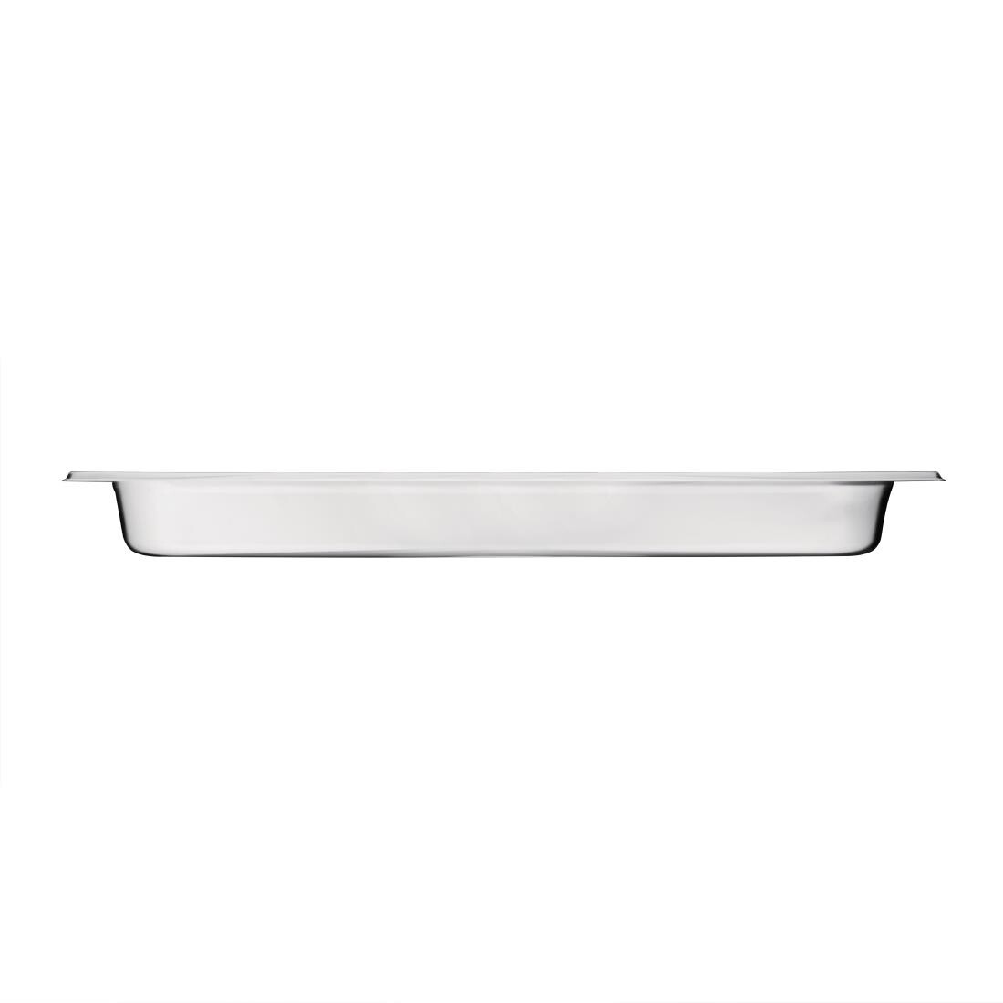 Vogue Stainless Steel 2/1 Double Size Gastronorm Pan 65mm