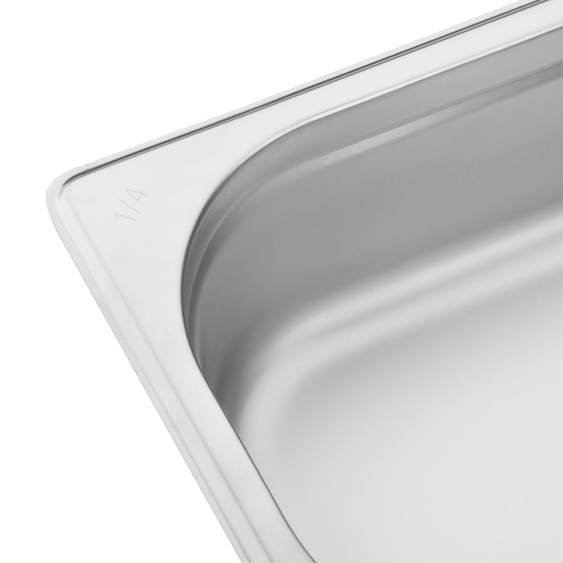 Vogue Stainless Steel 1/4 Gastronorm Pan 65mm