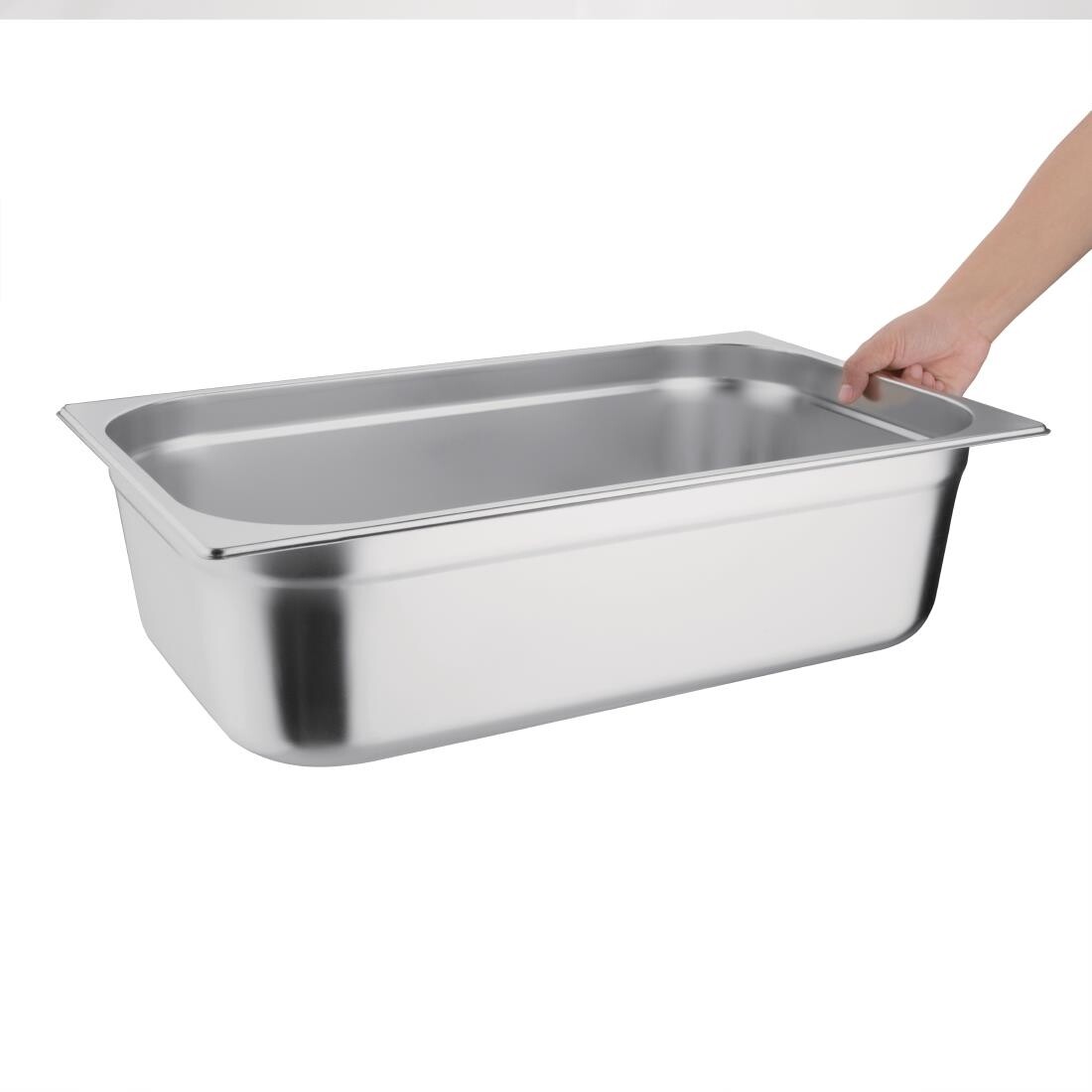 Vogue Stainless Steel 1/1 Gastronorm Pan 150mm