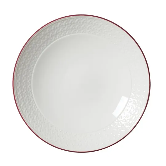 Steelite Bead Maroon Band Coupe Bowls 259mm (12 Pack)