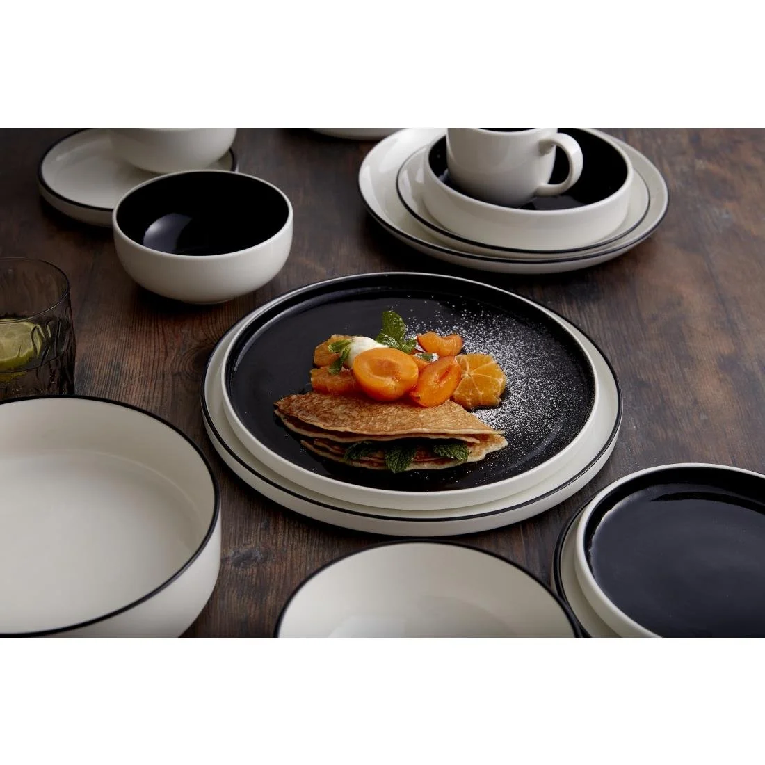 Steelite Nyx Round Trays Stkg 202.5mm (12 Pack) - Image 3