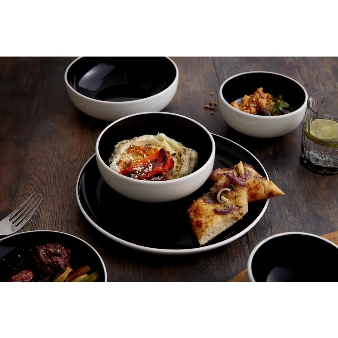 Steelite Nyx Round Trays Stkg 202.5mm (12 Pack) - Image 6