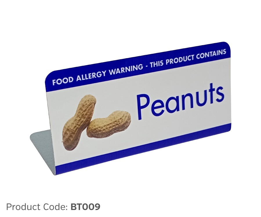 Buy Peanuts Allergy Buffet Tent Notices from Smart Hospitality Supplies