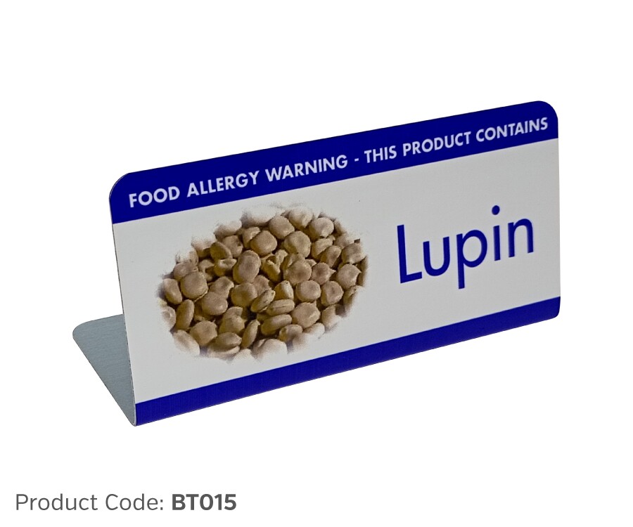 Buy Lupin Allergy Food Buffet Tent Notices from Smart Hospitality Supplies