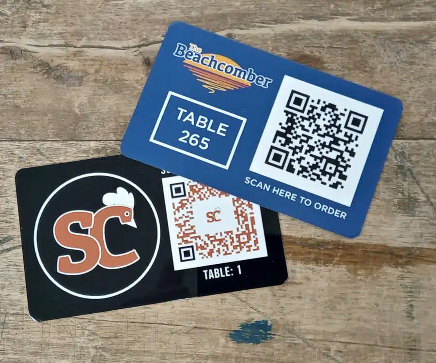 QR Code Full Colour Table Number 100 x 60mm