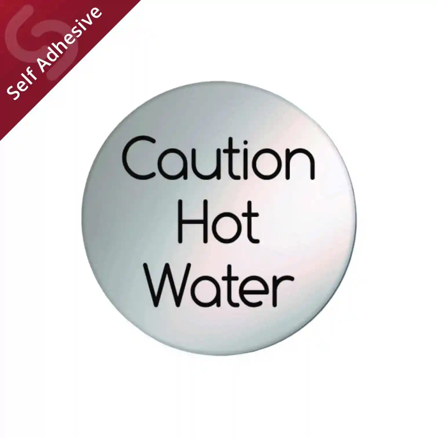 Caution Hot Water Disc Sign