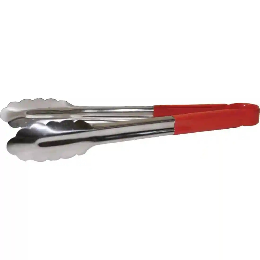 Vogue Colour Coded Red Serving Tongs 11"
