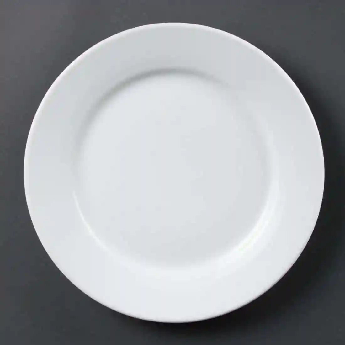 Olympia Whiteware Wide Rimmed Plates 250mm
