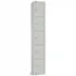 Elite Five Door Padlock Locker Grey