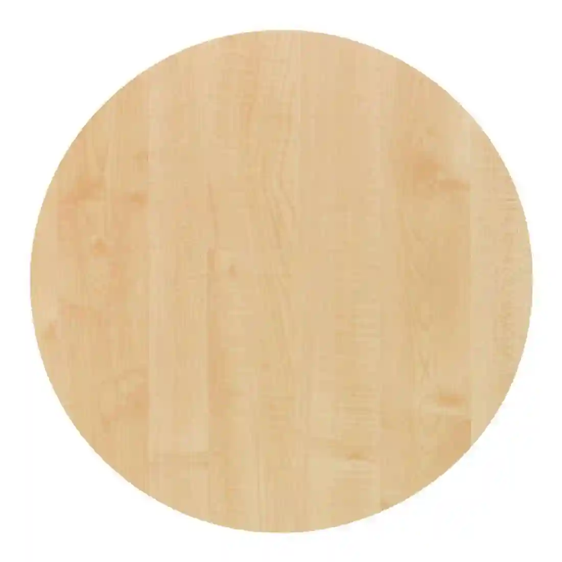 Werzalit Pre-drilled Round Table Top Maple 800mm