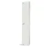 Elite Single Door Coin Return Locker with Sloping Top White