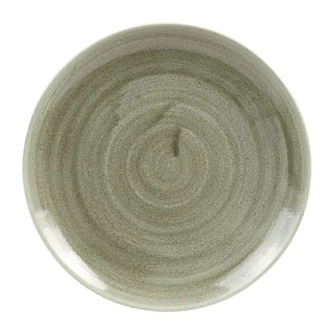 Churchill Stonecast Patina Antique Round Coupe Plates Green 217mm