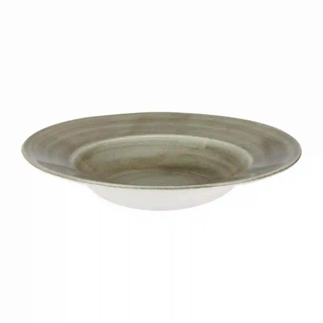 Churchill Stonecast Patina Antique Wide Rim Bowls Green 280mm