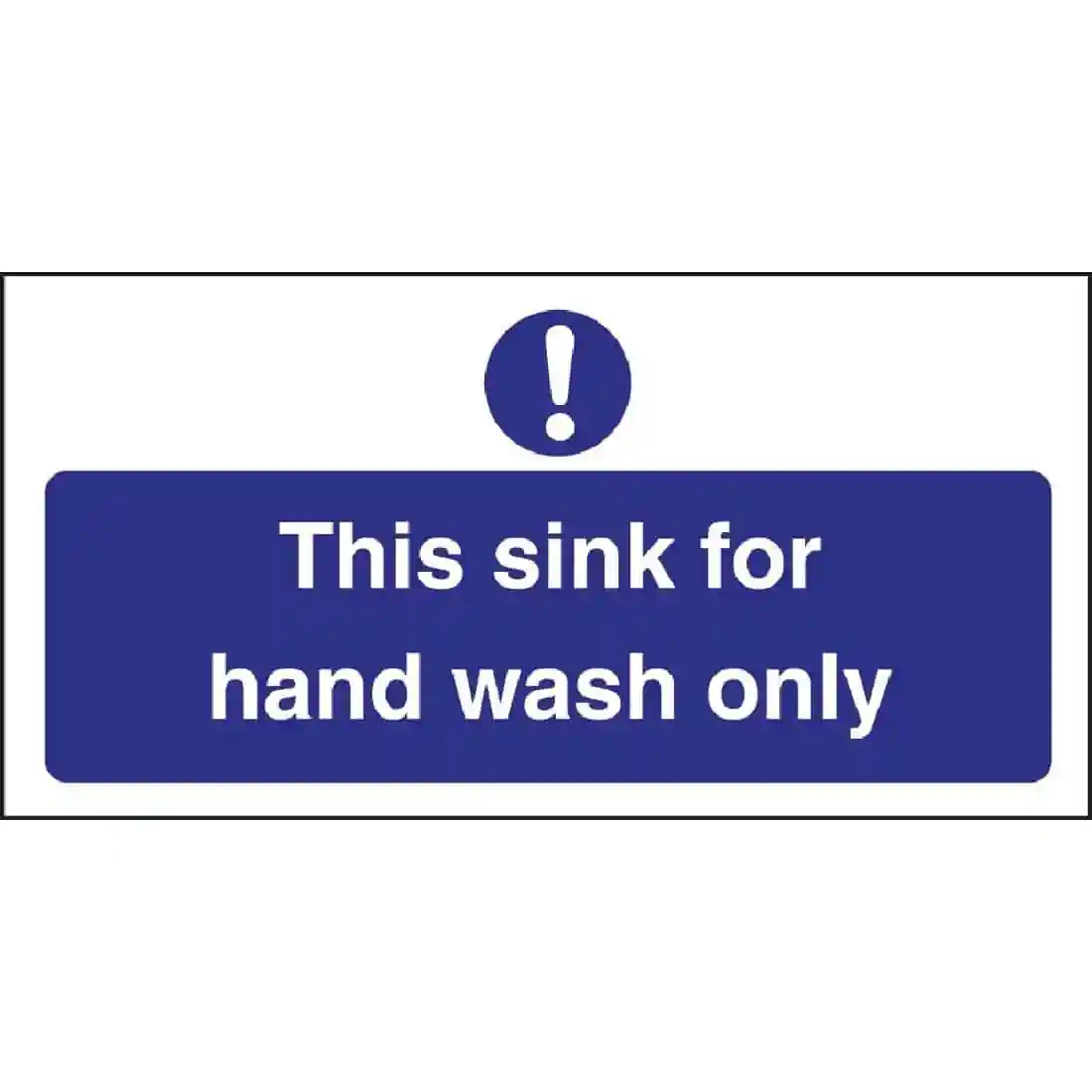 Vogue Hand Wash Only Sign
