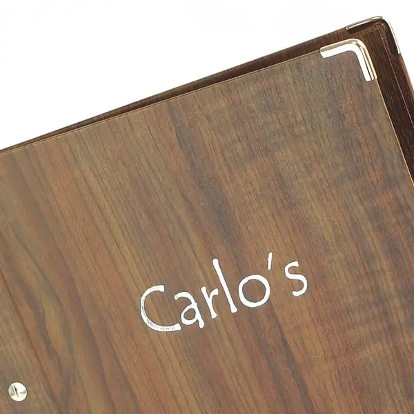 Wood-effect Menu Covers