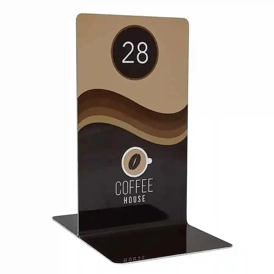 Aluminium Short Table Number - Smart Hospitality Supplies
