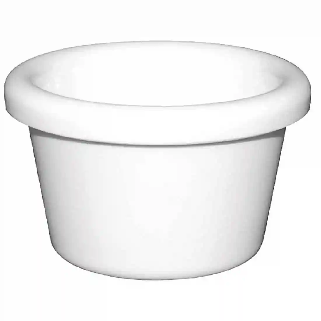 Kristallon Melamine Plain Ramekins White 63mm