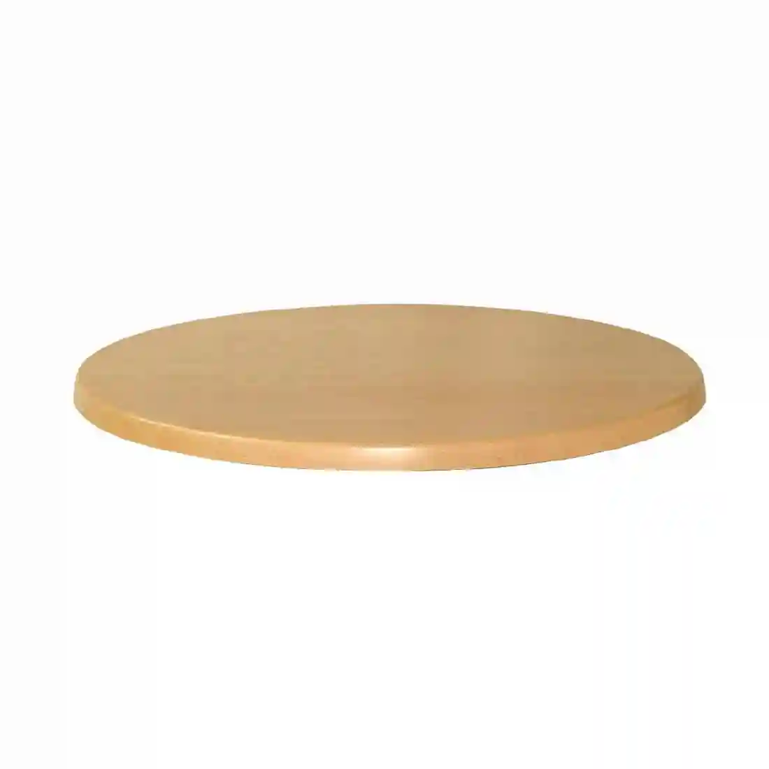 Werzalit Pre-drilled Round Table Top Planked Beech 800mm