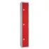 Elite Three Door Coin Return Locker Red