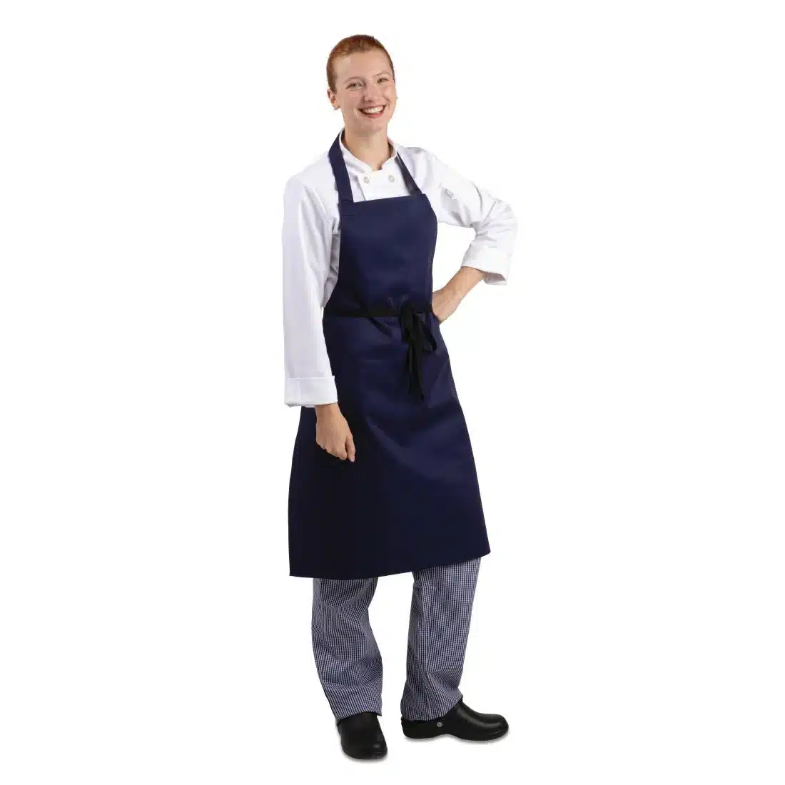 Whites Bib Apron Navy Blue - Image 5