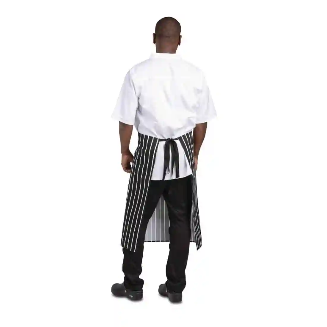 Whites Butchers Waist Apron Black and White Stripe - Image 5