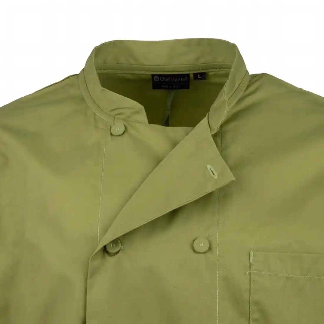 Chef Works Unisex Chefs Jacket Lime - Image 6