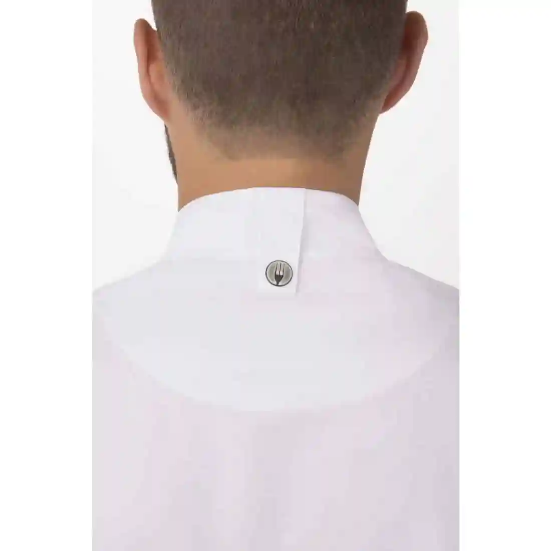 Chef Works Springfield Zipper White Mens Chefs Jacket