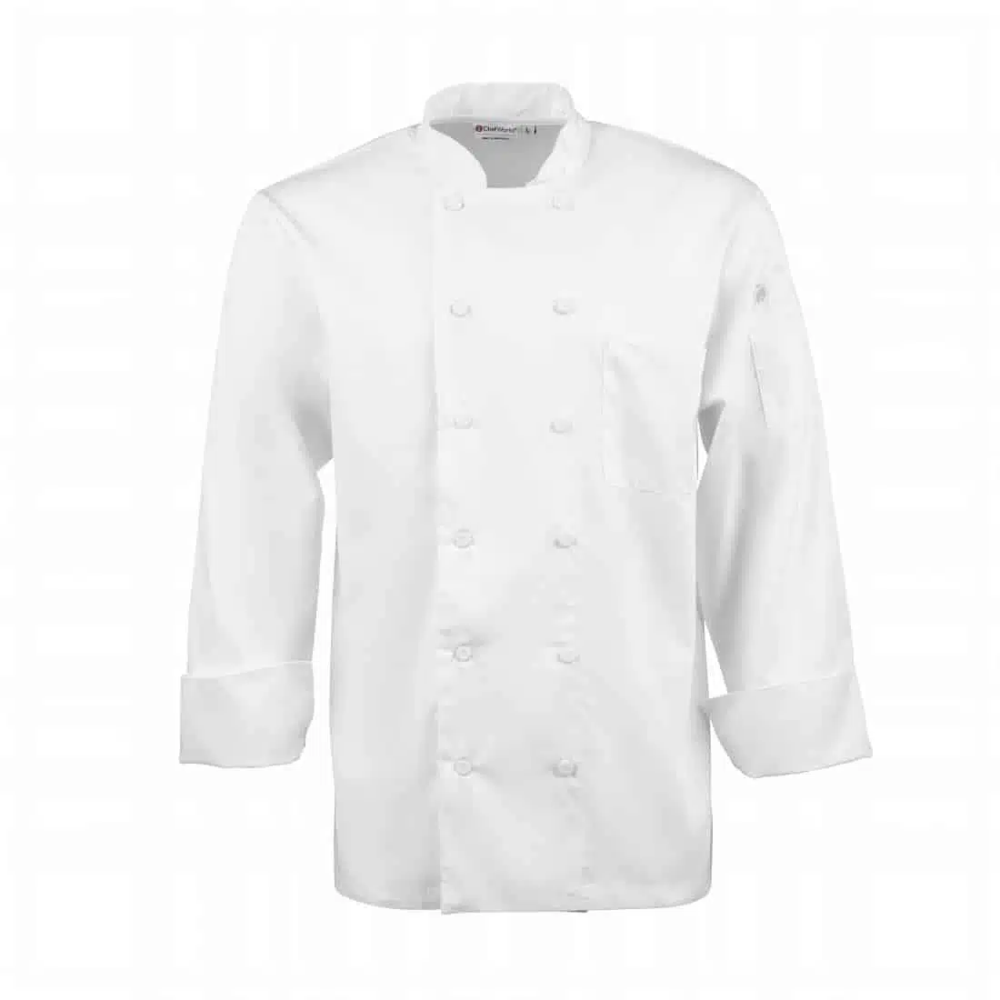 Chef Works Calgary Long Sleeve Cool Vent Unisex Chefs Jacket White - Image 1