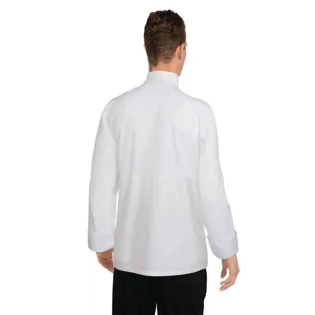 Chef Works Calgary Long Sleeve Cool Vent Unisex Chefs Jacket White - Image 3