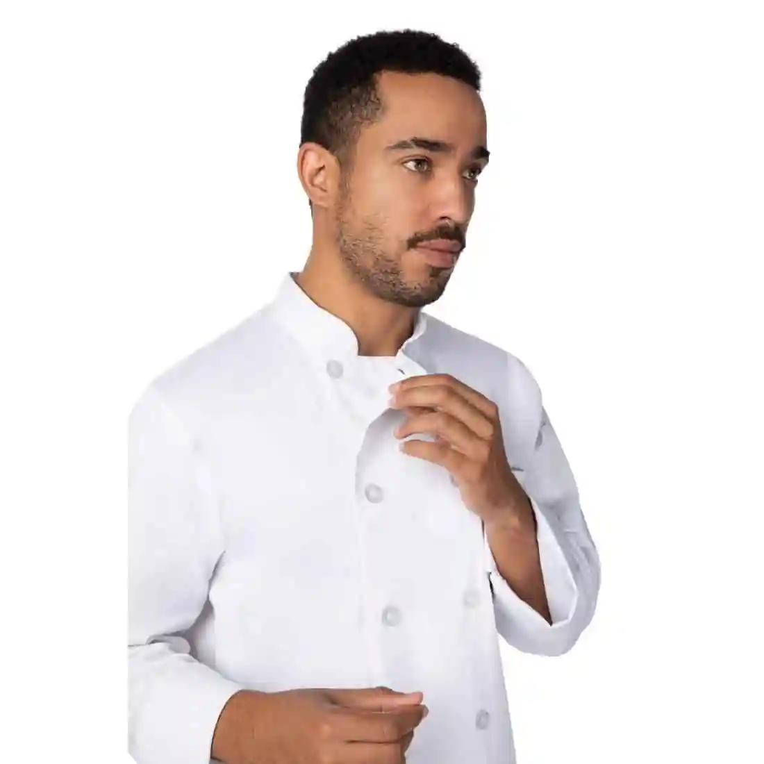 Chef Works Le Mans Recycled Chef Jacket White - Image 3