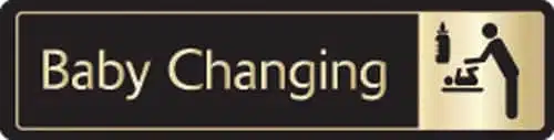 Baby Change Sign - Metal Door Signs