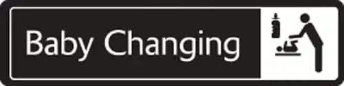 Baby Change Sign - Metal Door Signs