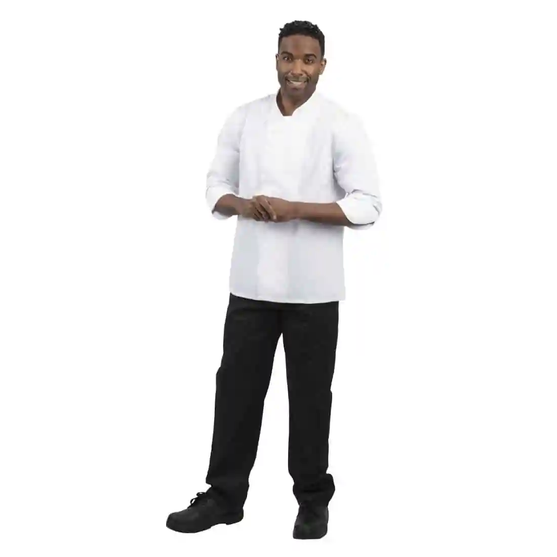 Whites Unisex Atlanta Chef Jacket White - Image 9